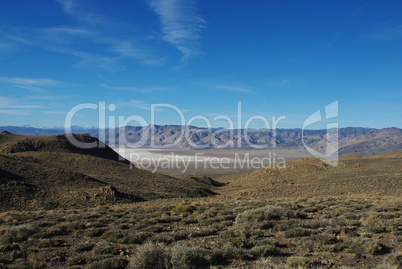 High desert, salt flats and mountain chains, Nevada