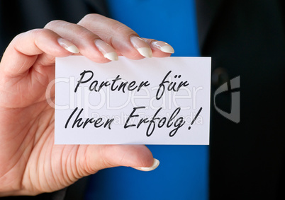 Partner für Ihren Erfolg !