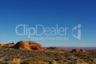 Dispersed orange rock hills near Lake Powell, Grand Stair Escalante National Monument, Utah