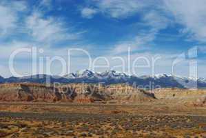 From desert to high snowy mountain chain, Utah