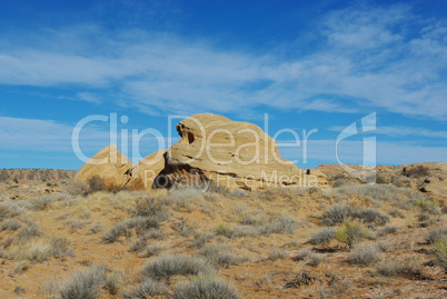 Rock formations near Notom, Utah