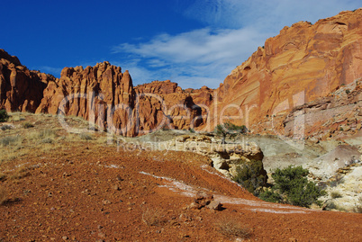 Red rock hills and mountains, Capitol Reef National Park, Utah