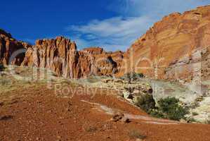 Red rock hills and mountains, Capitol Reef National Park, Utah