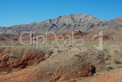 Desert colours near Lake Mead, Nevada