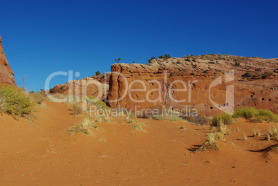 Beautiful secluded sand and rock canyon in Grand Stair Escalante National Monument, Utah