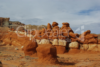Bizarre rocks in Little Egypt, Utah