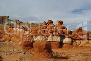 Bizarre rocks in Little Egypt, Utah