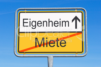 Miete und Eigenheim