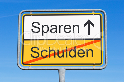 Schulden und Sparen