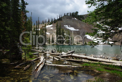 Small mountain lake in Colorado Rocky Mountains