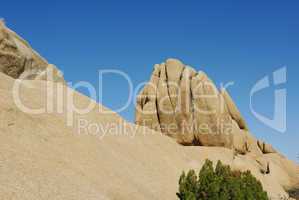 Rock formation in Joshua Tree National Park, California