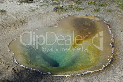 "Heart" pool, Yellowstone National Park, Wyoming