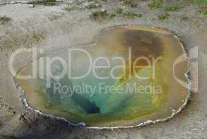 "Heart" pool, Yellowstone National Park, Wyoming