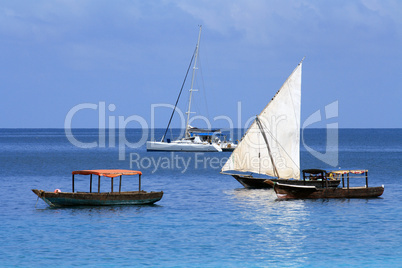 Boats in Zanzibar