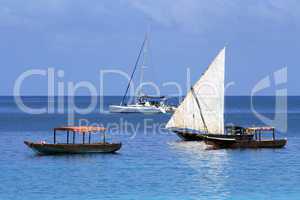 Boats in Zanzibar