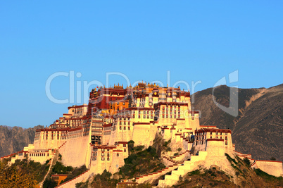 Landmark of Potala Palace in Tibet