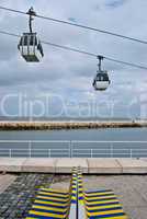 Cable car above the Tejo