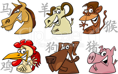 six chinese zodiac signs