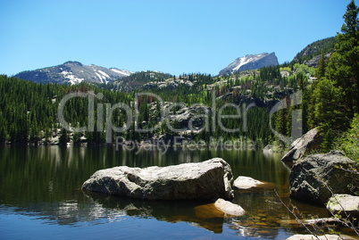 Mountain lake, Rocky Mountains, Colorado