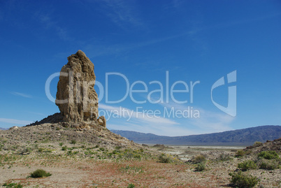 Trona Pinnacles, desert and mountains, California