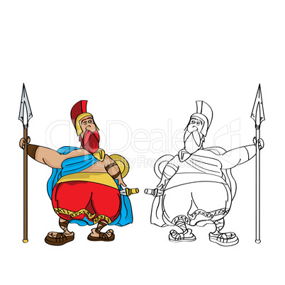 Fat Roman cartoon