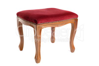 stool in velvet