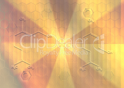 Abstract background form of honeycombs