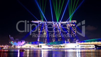 laser show in Singapore