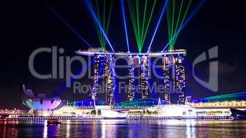 laser show in Singapore