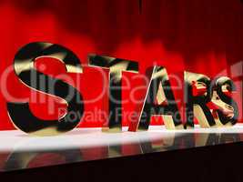 Stars Word On Stage Meaning Famous People Like Celebrities Divas