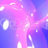 Glossy Blue And Pink Background As Futuristic Shiny Backdrop