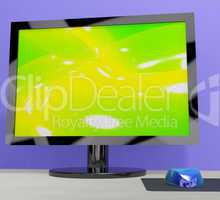 TV Monitor Representing High Definition Television Or HDTV