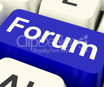 Forum Key For Social Media Community Or Information