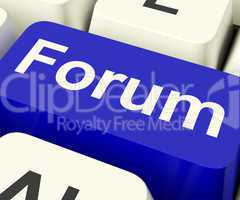 Forum Key For Social Media Community Or Information