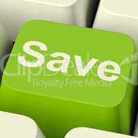 Save Computer Key As Symbol For Discounts Or Promotion