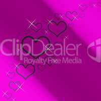 Mauve And Silver Hearts Background With Copyspace Showing Love R