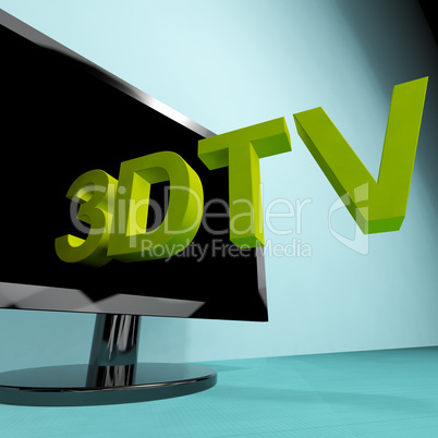 Three Dimensional Television Meaning 3D HD TV