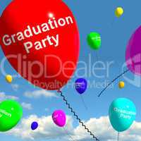 Graduation Balloons Showing School College Or University Graduat