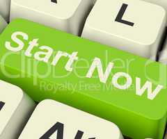 Start Now Key Meaning To Commence Immediately On Internet