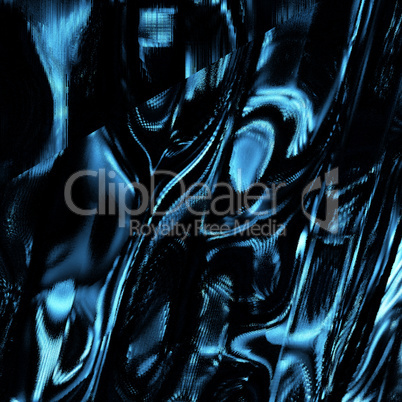 Shiny Blue Foil Background Reflective Bumpy And Crinkled
