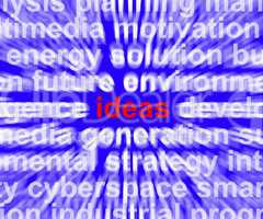 Ideas Word Showing Improvement Concepts Or Creativity