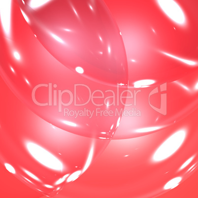 Light Streaks On Red Bubbles For Dramatic Background