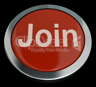 Join Button In Red Showing Subscription And Registration