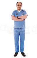 Experienced medical professional posing