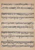 Old vintage sheet music