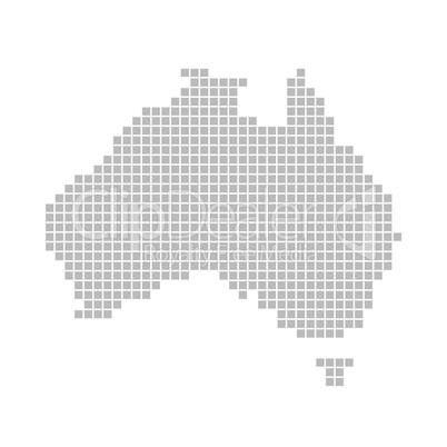 Pixelkarte - Australien