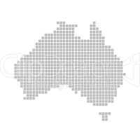 Pixelkarte - Australien