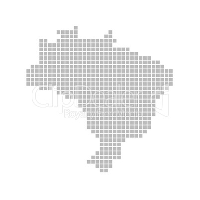 Pixelkarte - Brasilien