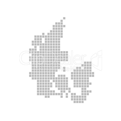 Pixelkarte - Dänemark
