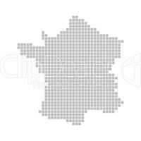 Pixelkarte - Frankreich